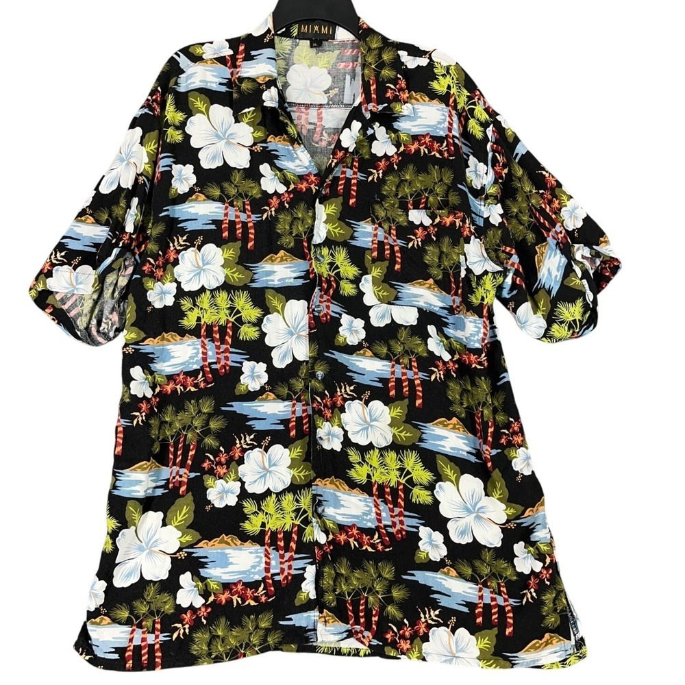 Mixmi Shirt Mens XL Relaxed Resort Coastal Islandcore Tropical‎ Vacation Outfit